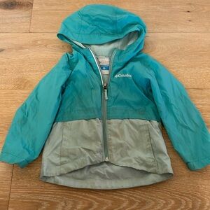 Columbia Teal Girls Rainjacket